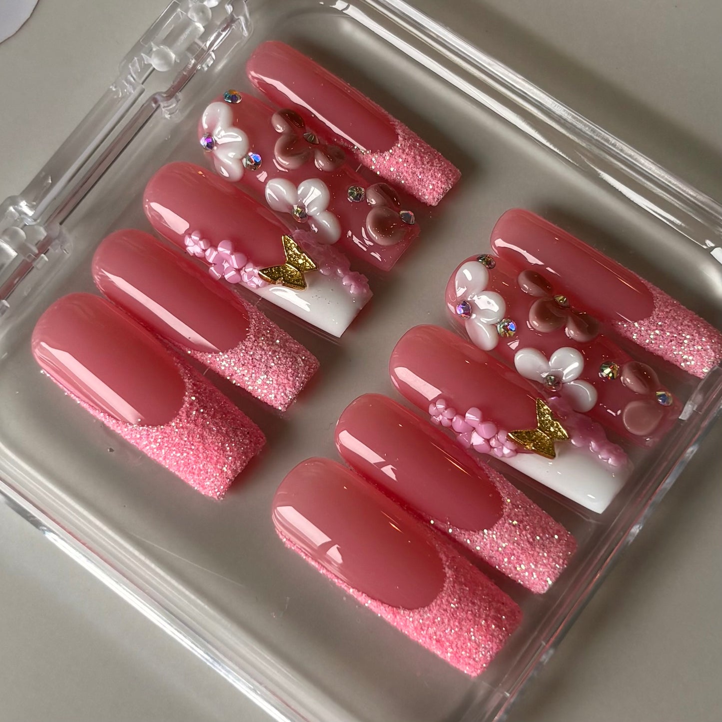 Pink Sparkles Long