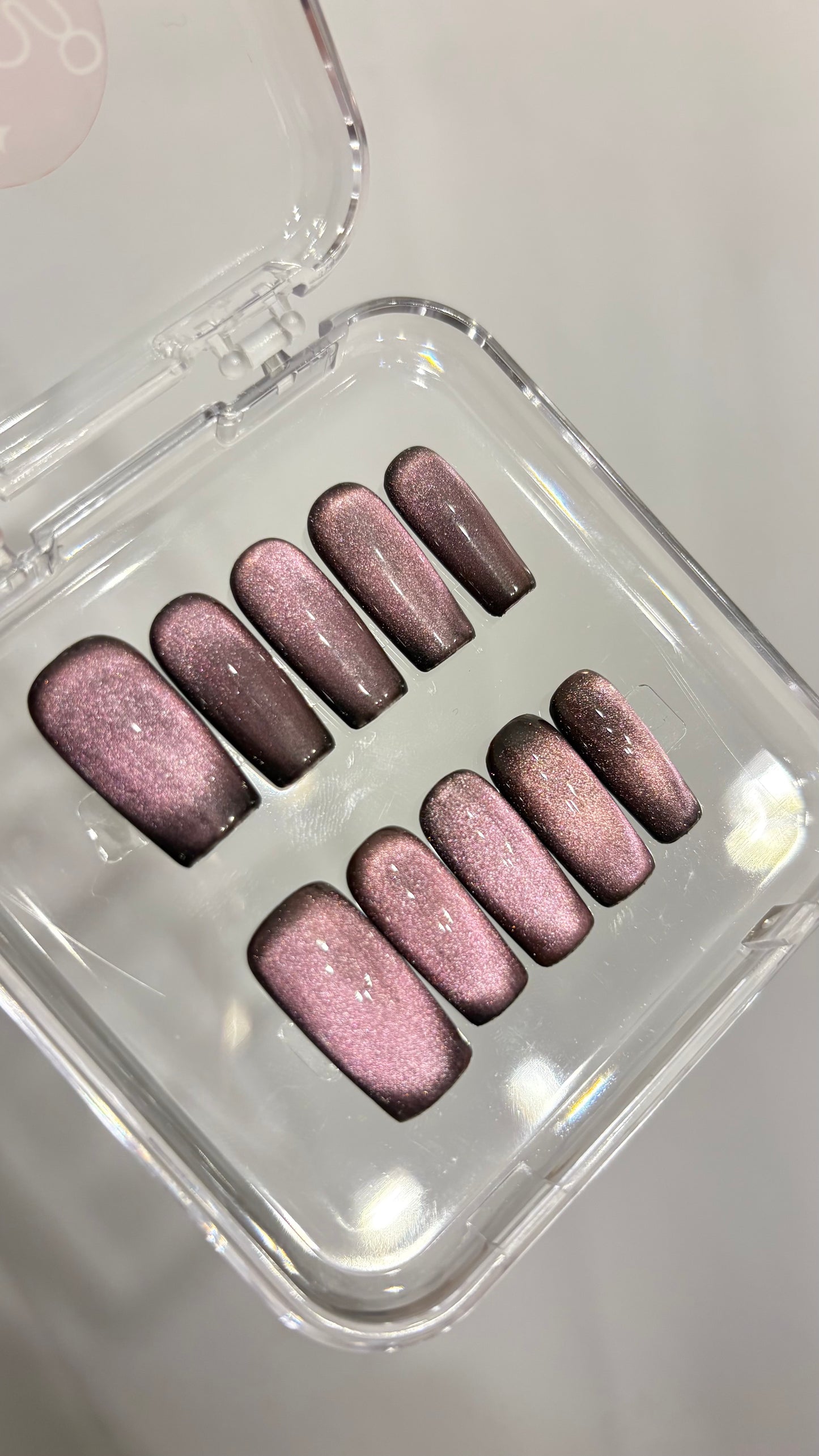 Black cat square nails