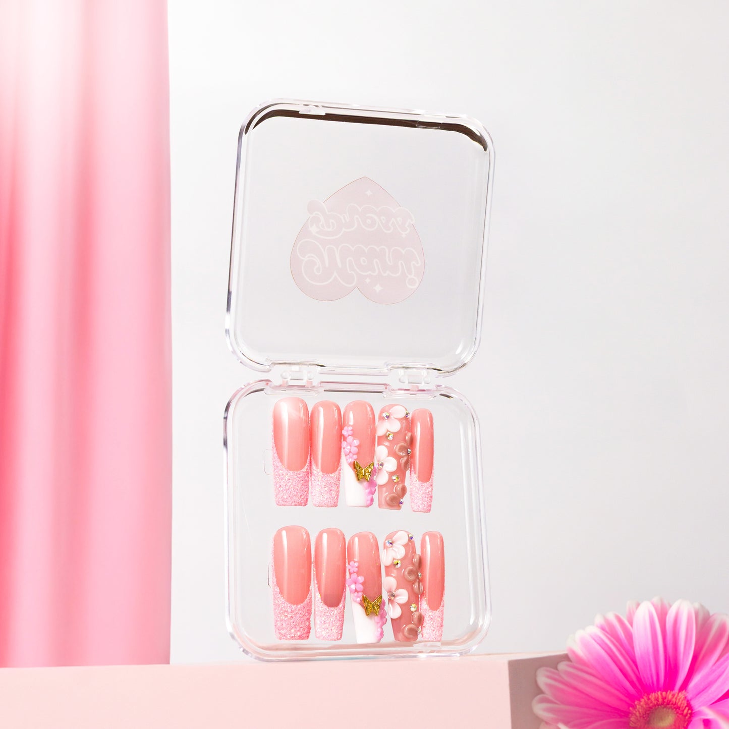 Pink Sparkles Long